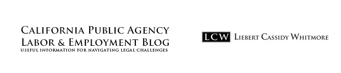 California Public Agency Labor & Employment Blog